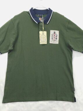 NEW Triumph Motorcycles Polo Shirt Mens XL Green 110th Anniversary
